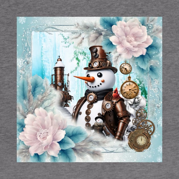 Snowman in Time! Steampunk Snowman Brings Winter Wonderland to Life by Nicky2342